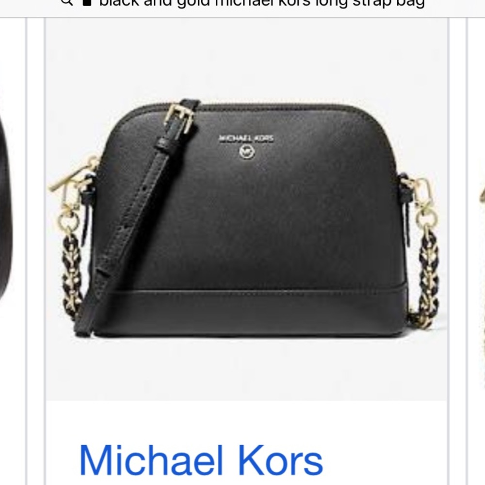 Michael Kors Large Saffiano Dome Purse Black